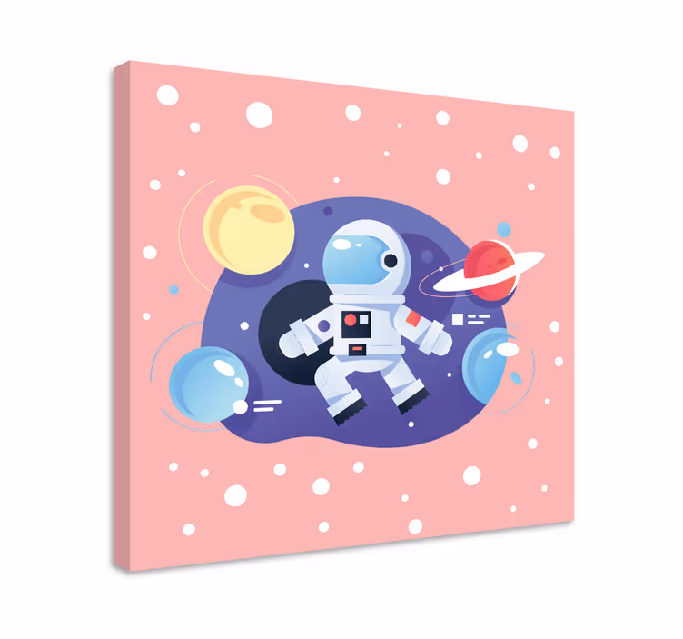 SPACE ADVENTURE EXPLORER framed gaming wall art - TenStickers