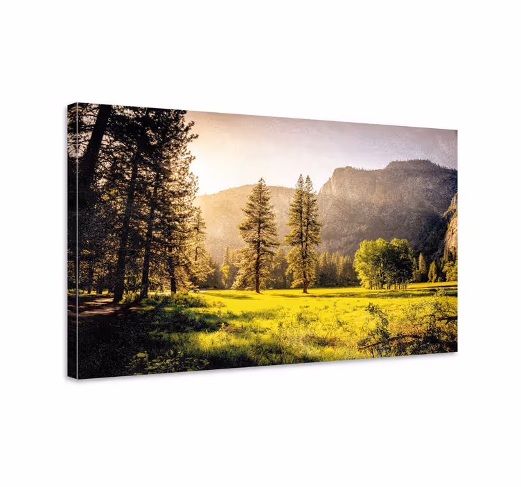 Majestic mountain scenery landscape canvas - TenStickers
