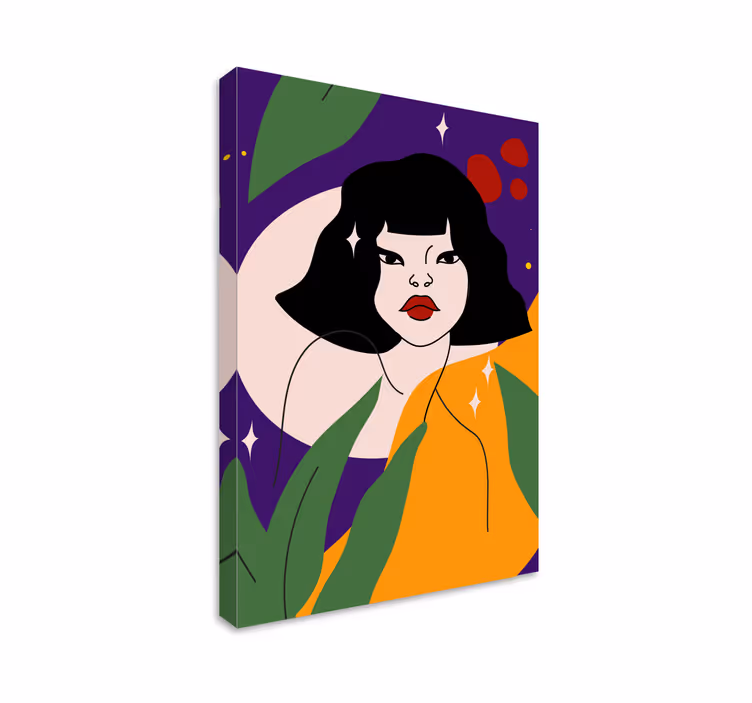 People canvas contemporary portrait artwork - TenStickers
