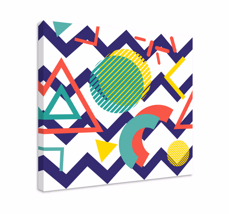 Geometric canvas dynamic geometric shapes - TenStickers