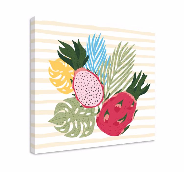 Dragon fruit tropical  fruit canvas - TenStickers