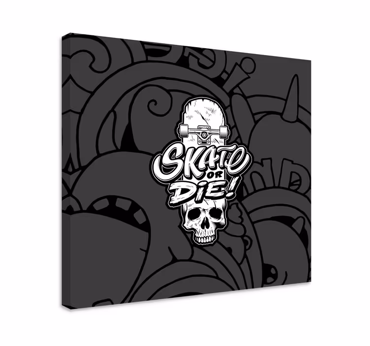 Skate grave graffiti  modern canvas - TenStickers