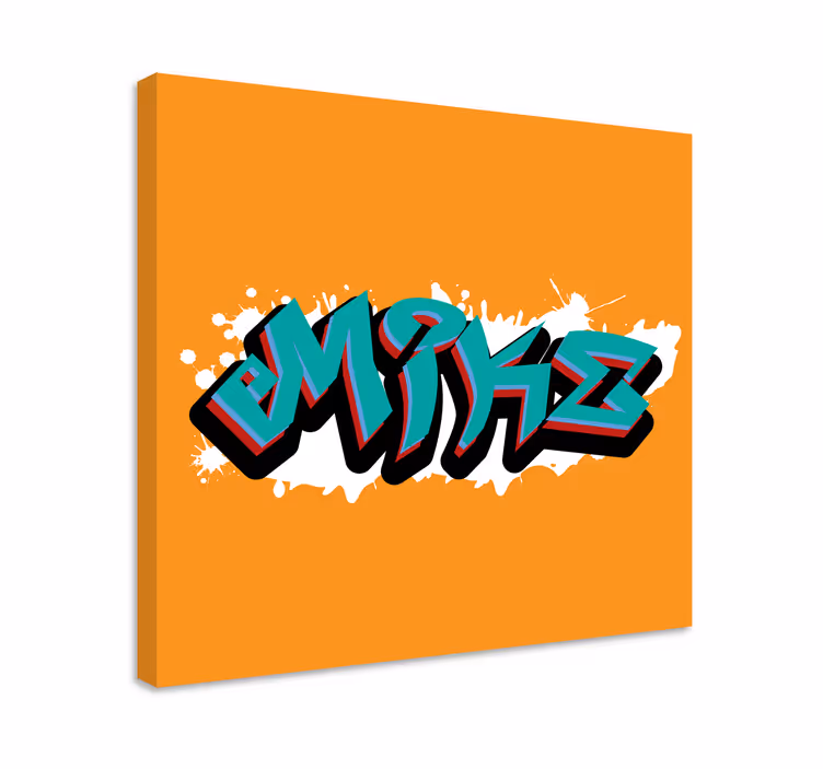 Abc canvas wall art stylish lettering artwork - TenStickers