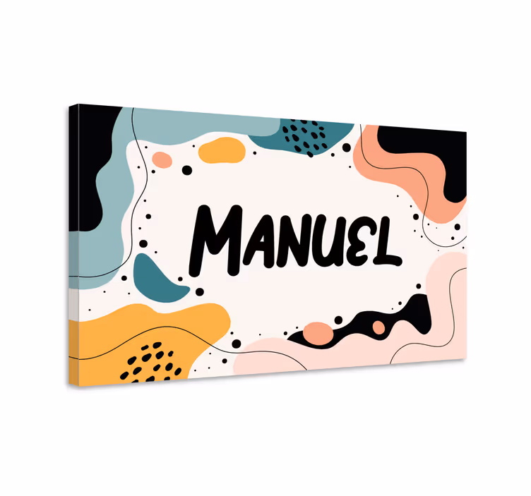 Custom canvas print fun name artwork - TenStickers