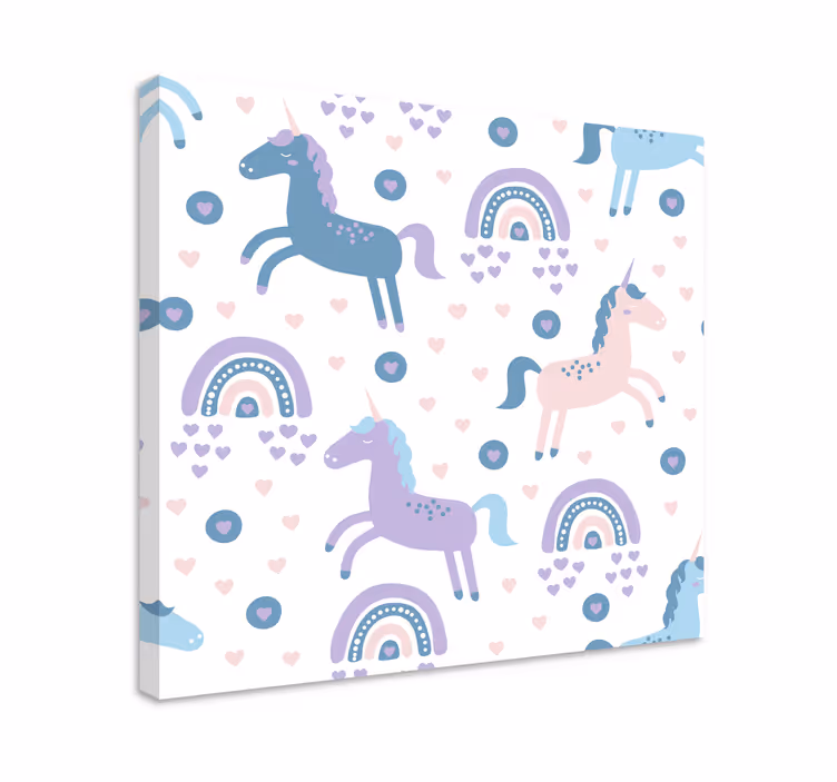 Stag canvas whimsical unicorn designs - TenStickers