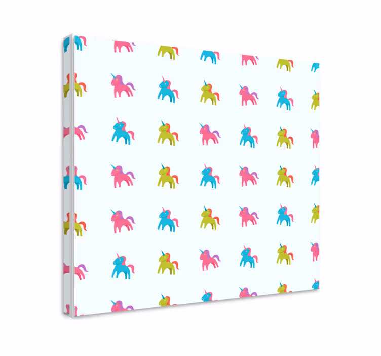 Unicorn pictures framed colorful unicorn design - TenStickers