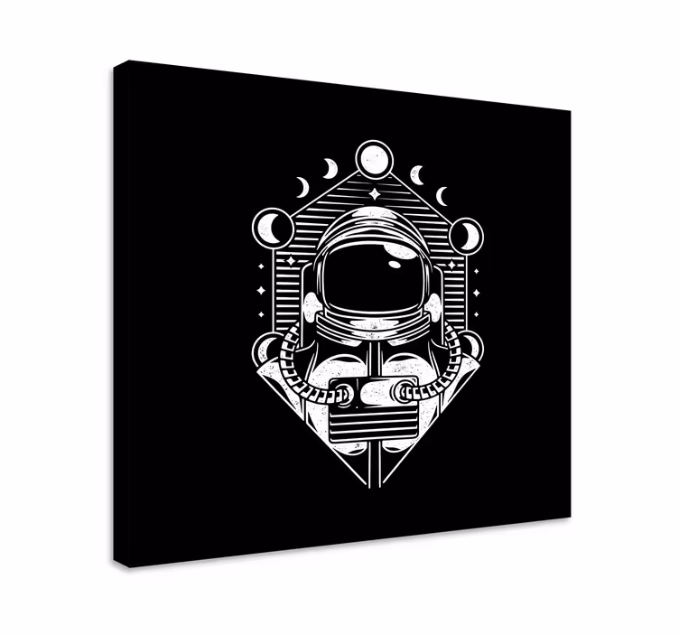 Spaceman universe vintage  bedroom wall prints - TenStickers