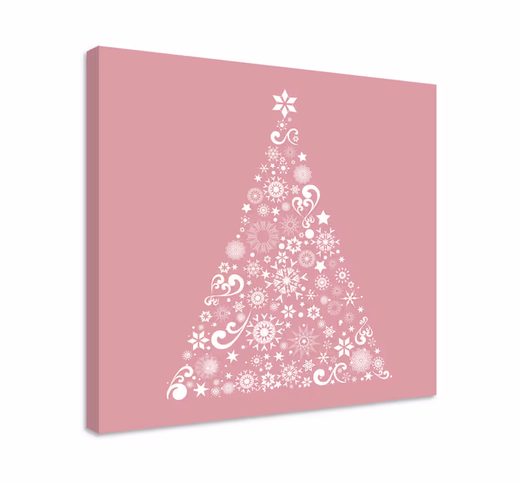 Flowers canvas festive floral tree art print - TenStickers