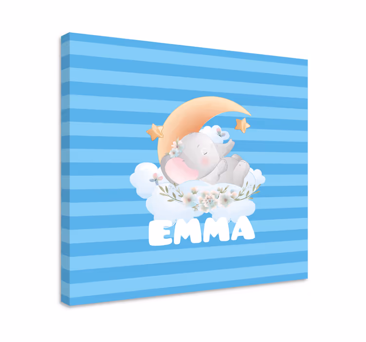 Cocktail canvas dreaming of sleeping elephants - TenStickers