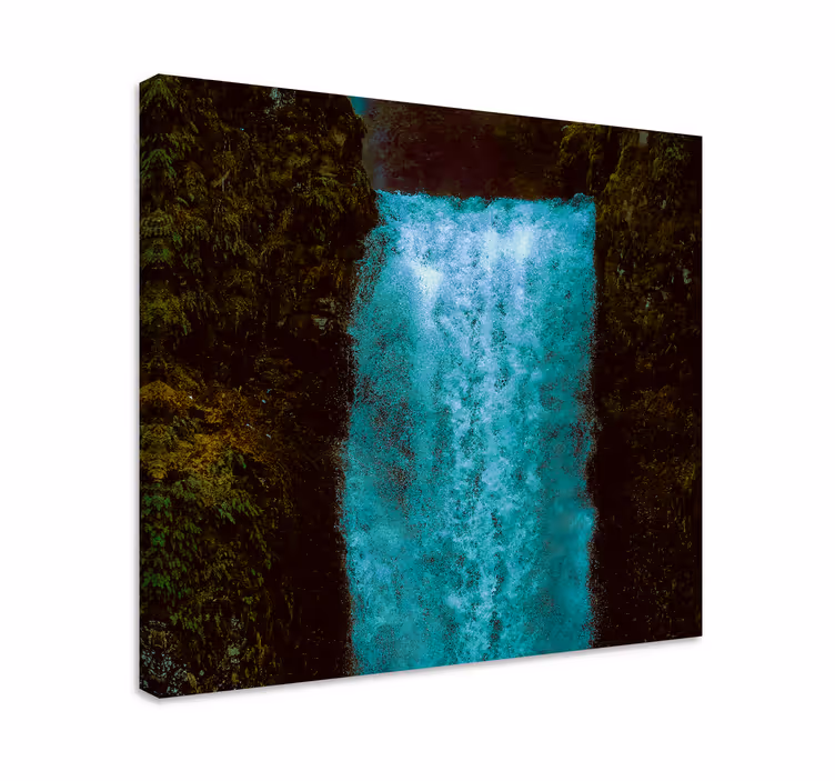 Landscape canvas majestic waterfall cascade - TenStickers