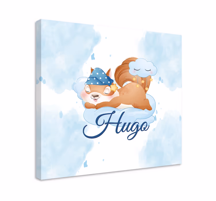 Animal roller blind squirrel dreaming cutely - TenStickers