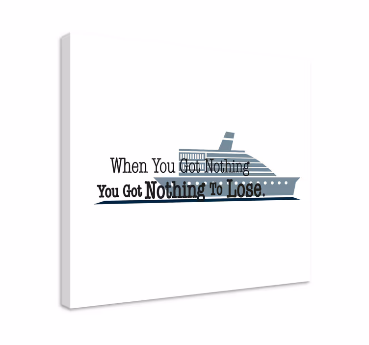 Quote canvas: inspirational nautical saying - TenStickers