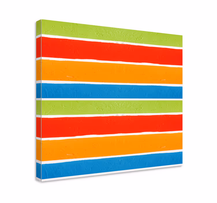 Buddha wall art in colorful stripes - TenStickers
