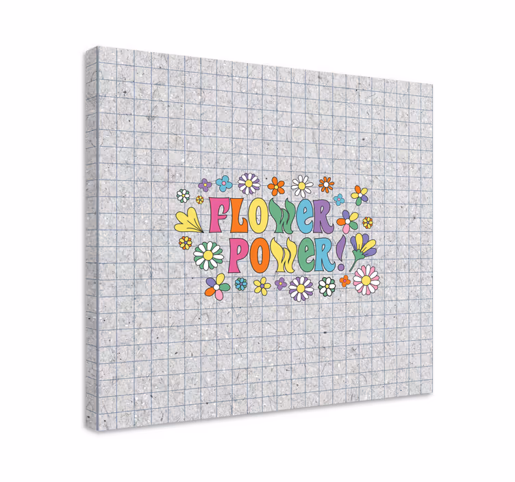 Flowers canvas floral energy art - TenStickers