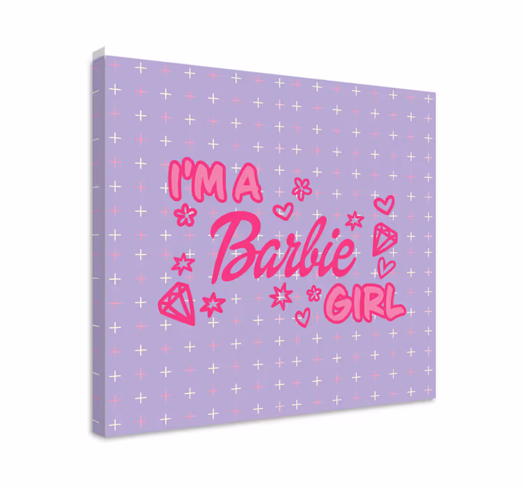 Teen canvas prints i'm a barbie girl in a dream world - TenStickers