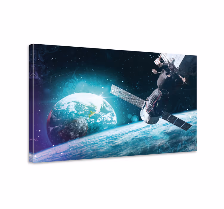 World map wall art space exploration design - TenStickers