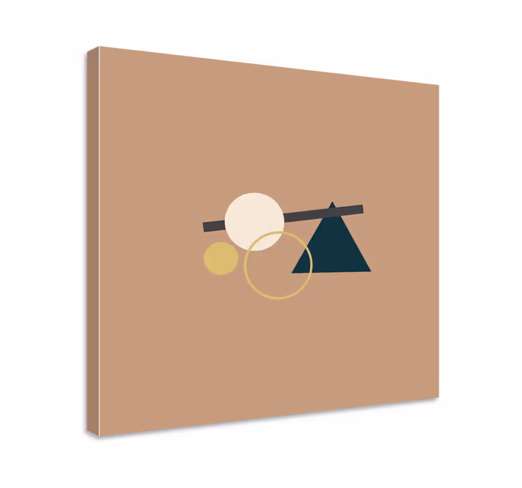 Geometric canvas of balanced geometric elements - TenStickers