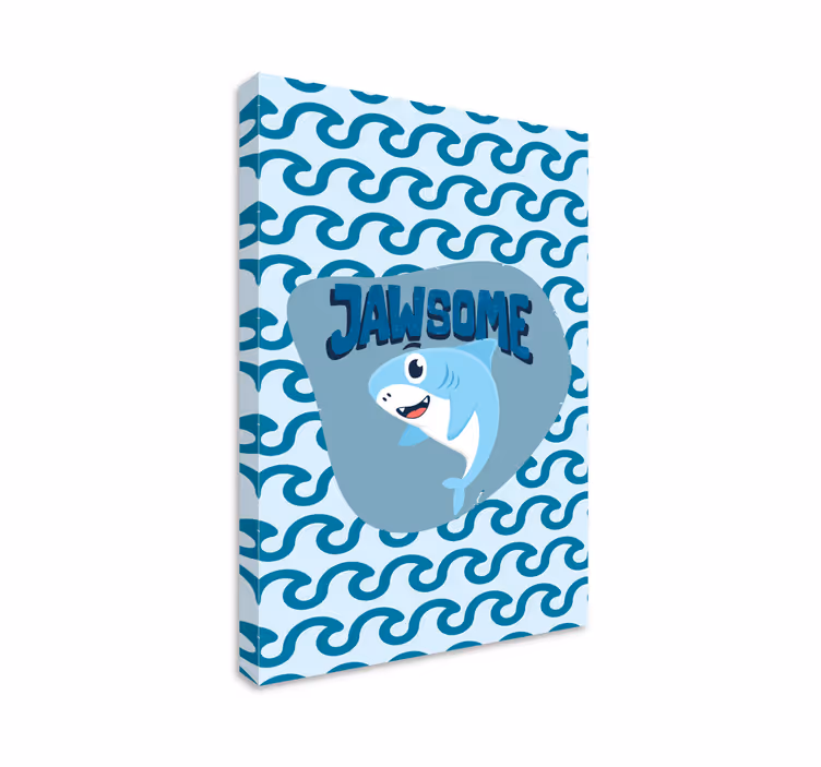 Jawsome design sea creatures bedroom canvas - TenStickers