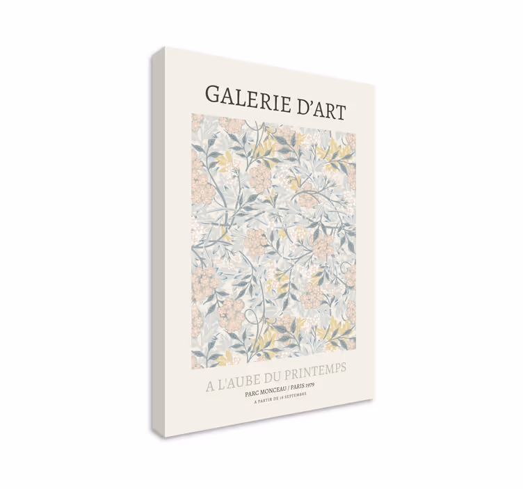 Flowers canvas floral patterns design - TenStickers