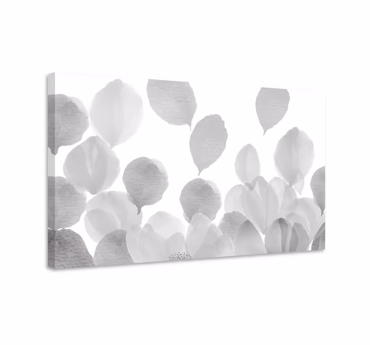 Flowers canvas soft floral shadows - TenStickers