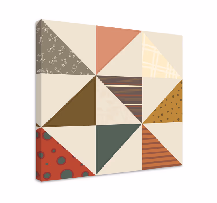 Buddha wall art geometric mosaic design - TenStickers
