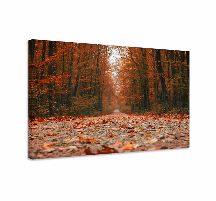 Landscape canvas autumn path - TenStickers