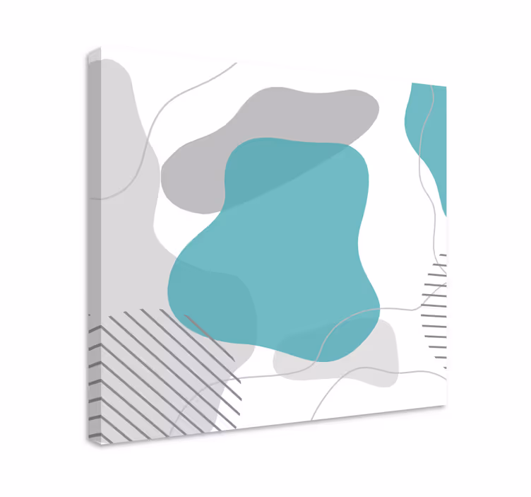 Abstract wall art 1 fluid shapes journey - TenStickers