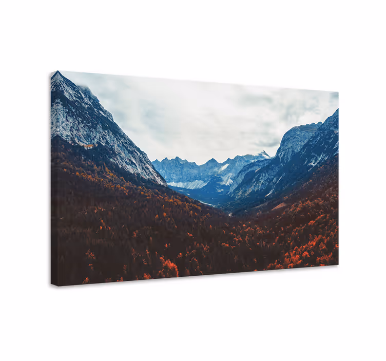 Landscape canvas mountain valley scene - TenStickers