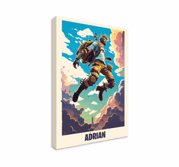 Epic character personalized gaming canvas art - TenStickers