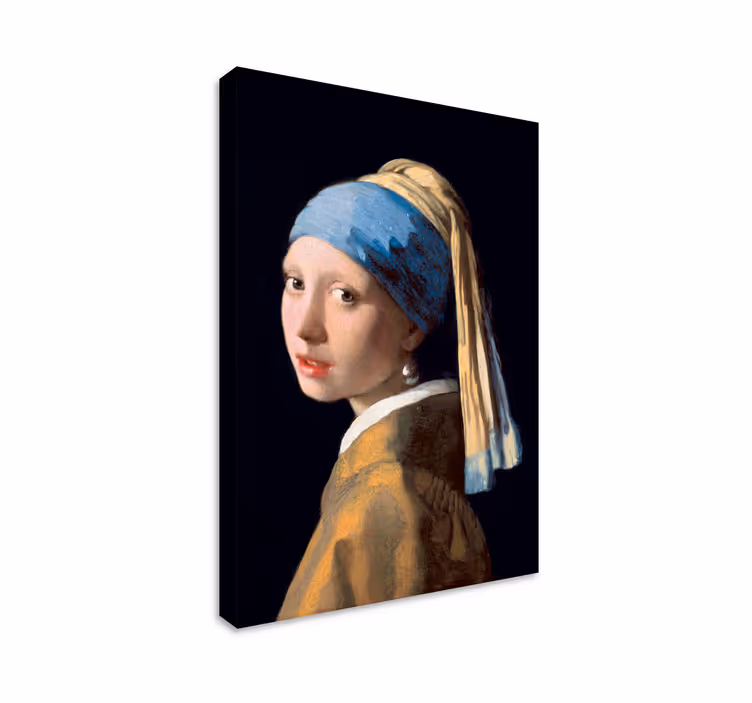 Girl with a Pearl Earring painting canvas art - TenStickers