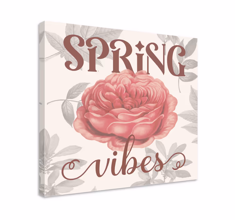 Spring vibes living room Canvas print - TenStickers