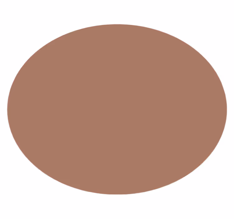 "Mocha Mousse" circular vinyl rug - TenStickers