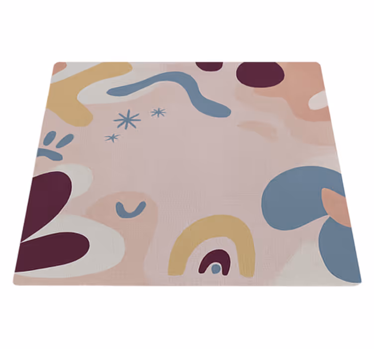 Abstract modern fabric outdoor vinyl rug - TenStickers