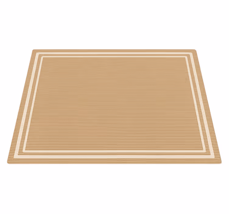 Woven border imitation outdoor vinyl rug - TenStickers