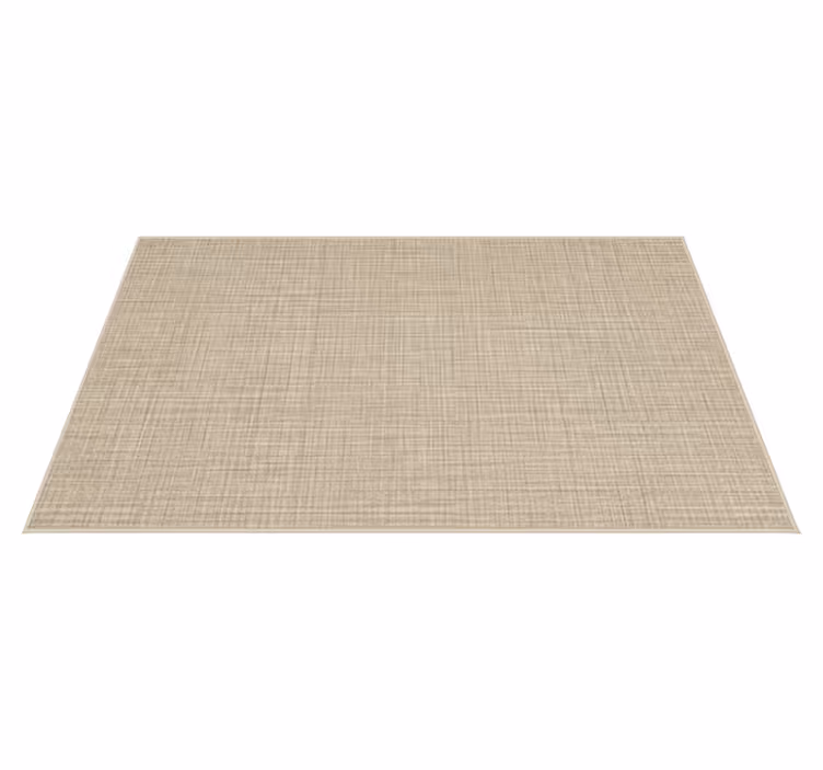 Textured vinyl rug in beige fabric effect - TenStickers