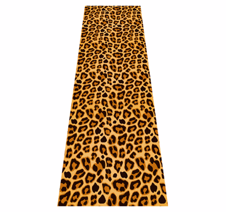 Animal vinyl rug leopard simple pattern - TenStickers