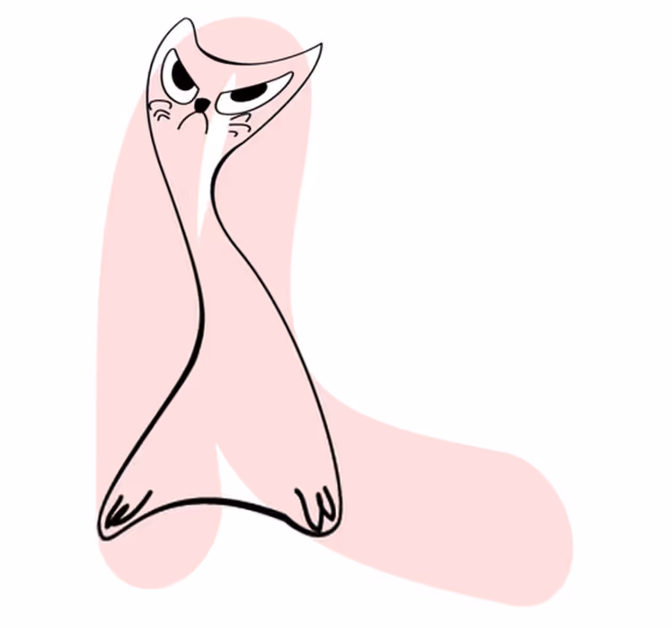 Angry silhouette animal vinyl rug - TenStickers