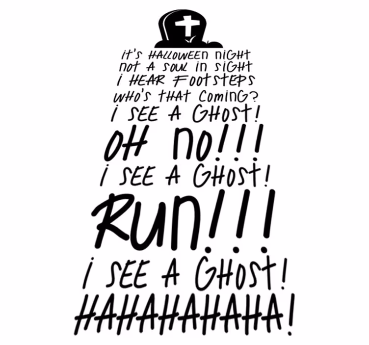 Halloween vinyl rug thriller - TenStickers
