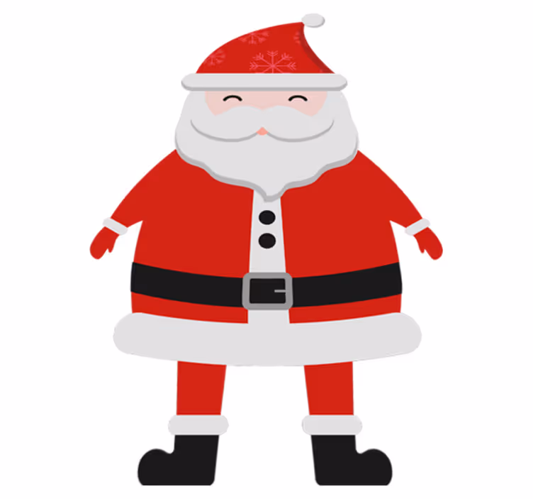 Christmas vinyl rug santa claus for kids - TenStickers