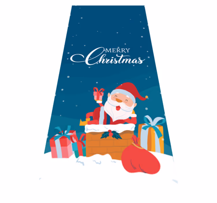 Christmas vinyl rug we have a merry christmas - TenStickers