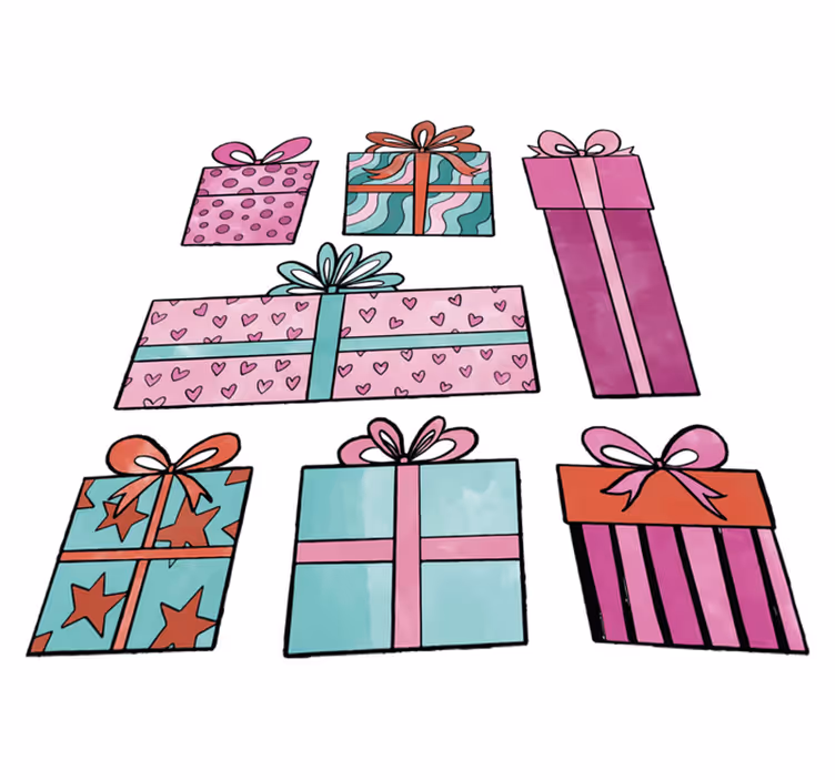 Christmas vinyl rug christmas gift collection - TenStickers