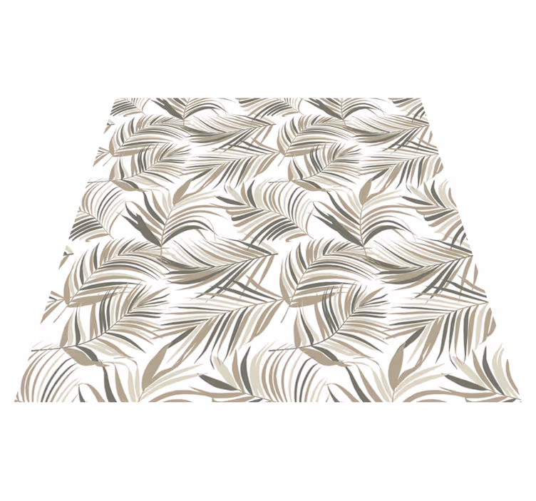 Lush mysterious nature floral vinyl rug - TenStickers