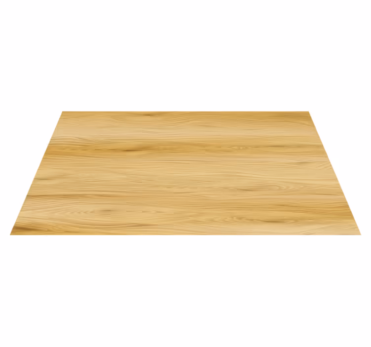 Floral vinyl rug with realistic wood texture background - TenStickers