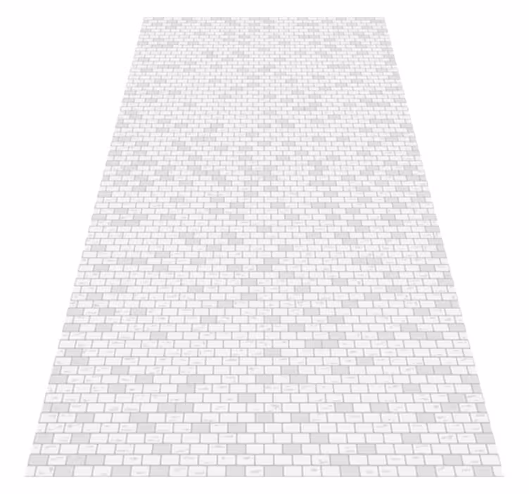 Kitchen vinyl rug in elegant brick pattern - TenStickers