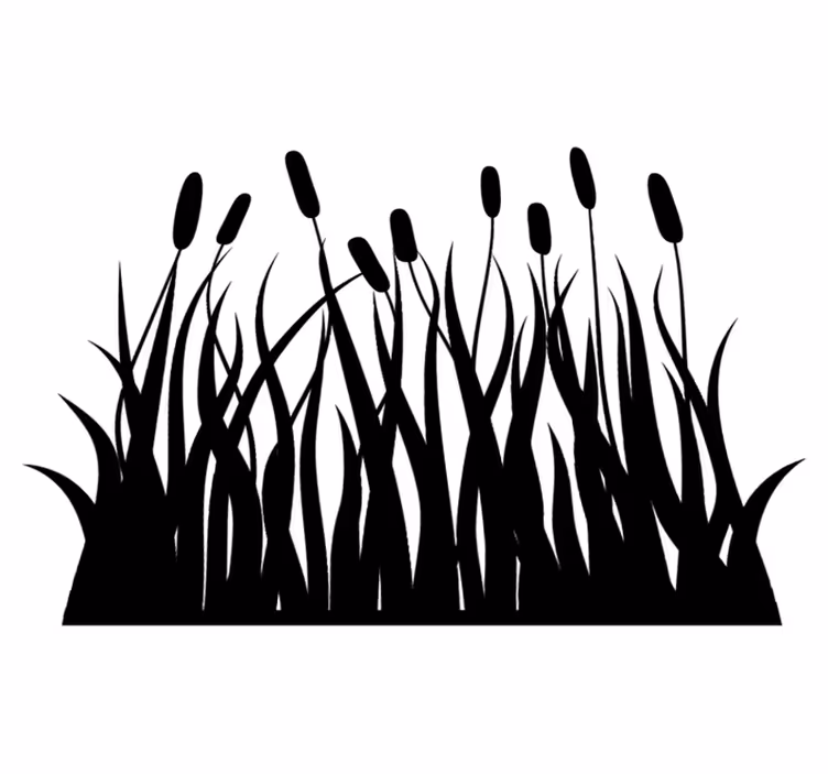 Juncos monochrome bathroom vinyl rug - TenStickers