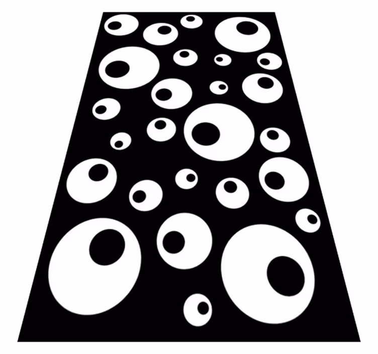 Bathroom vinyl rug with water beads - TenStickers