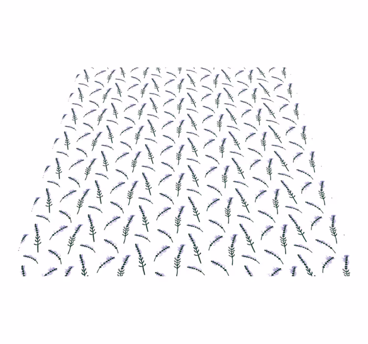 Flower vinyl rug lavender motif - TenStickers