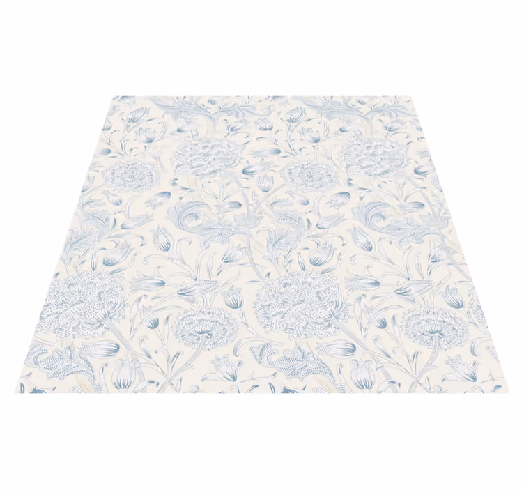 Flower vinyl rug floral design for wardrobe - TenStickers