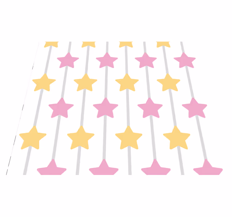 Star vinyl rug of extraordinary delight - TenStickers
