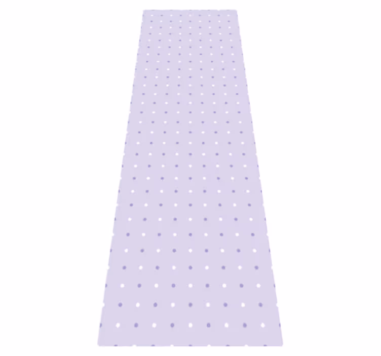 Bedroom vinyl rug in purple and white dot pattern - TenStickers